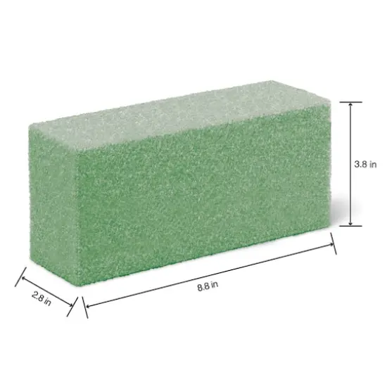 FloraCraft&reg; FloraFōM 8.75" x 2.75" x 3.75" Green Foam Bricks, 3ct. {4}