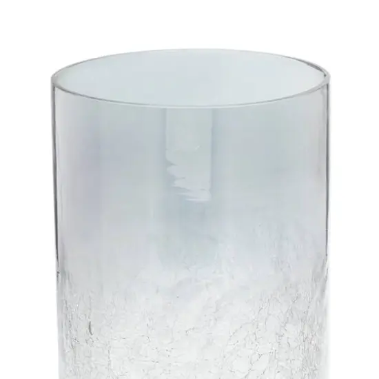 16" Black Glass Traditional Candle Holder {4}