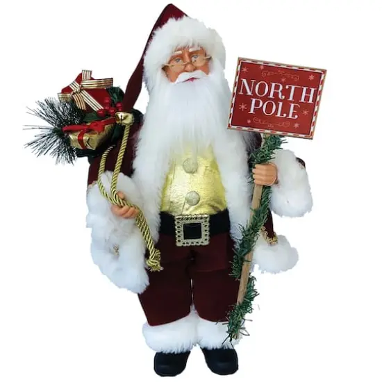 Santa's Workshop 15" North Pole Claus with Gifts {1}