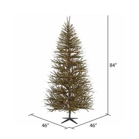 7ft. Pre-Lit Vienna Twig Artificial Christmas Tree, Clear Dura-Lit&reg; LED Lights {4}