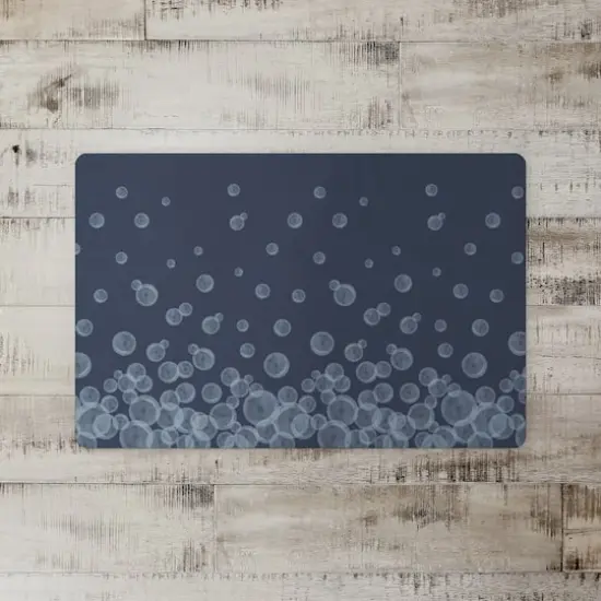 Bubbles Floor Mat Navy {3}