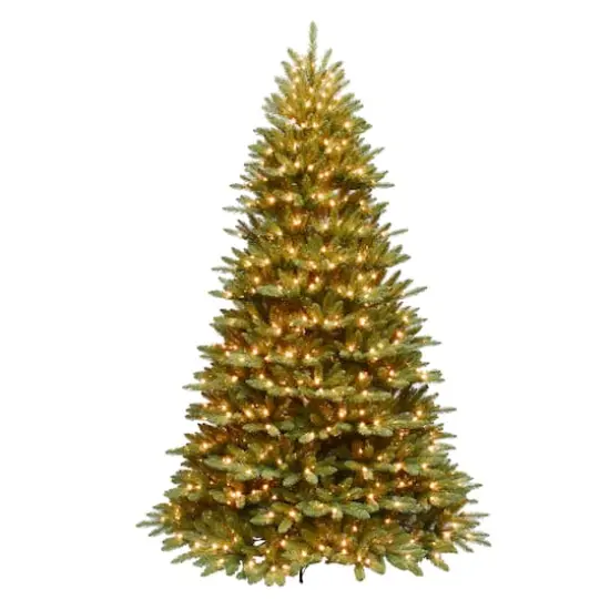 7.5ft. Pre-Lit Fraser Fir Artificial Christmas Tree, Color Select Clear & Multi-Colored Lights {1}