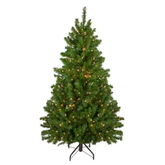 5ft. Pre-Lit Canadian Pine Artificial Christmas Tree, Clear Lights {1}