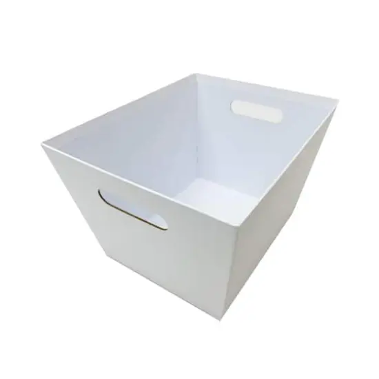 12.5" Paperboard Gift Basket by Celebrate It&trade; White {4}