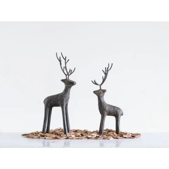 Hello Honey&reg; 13.5" Cast Iron Standing Deer {3}