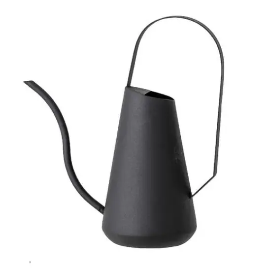 Hello Honey&reg; 12" Black Metal Watering Can {6}