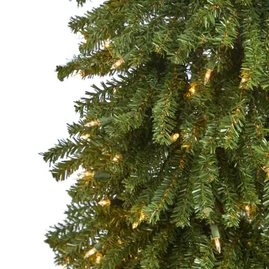 5ft. Pre-Lit Grand Alpine Artificial Christmas Tree, Clear LED Lights {4}