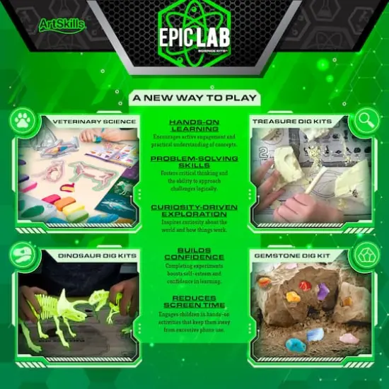 ArtSkills&reg; Epic Lab Gem Discovery Dig Kit {8}