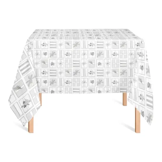 Silver Presents 58x58 Tablecloth {3}