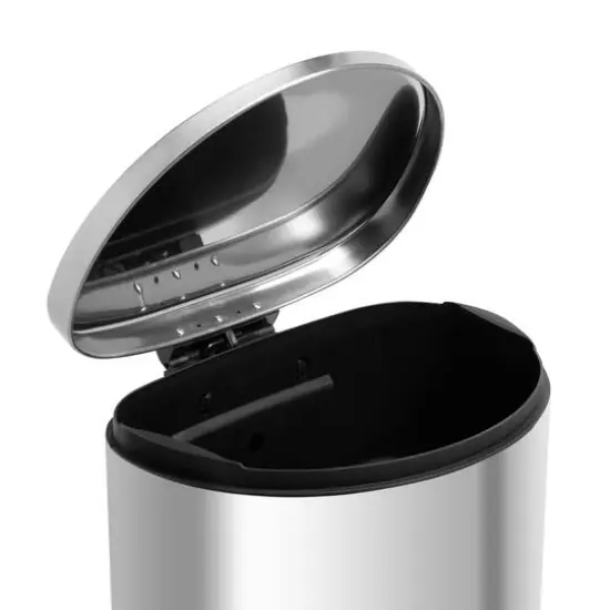 Honey Can Do 40L Soft-Close Stainless Steel Trash Can {7}