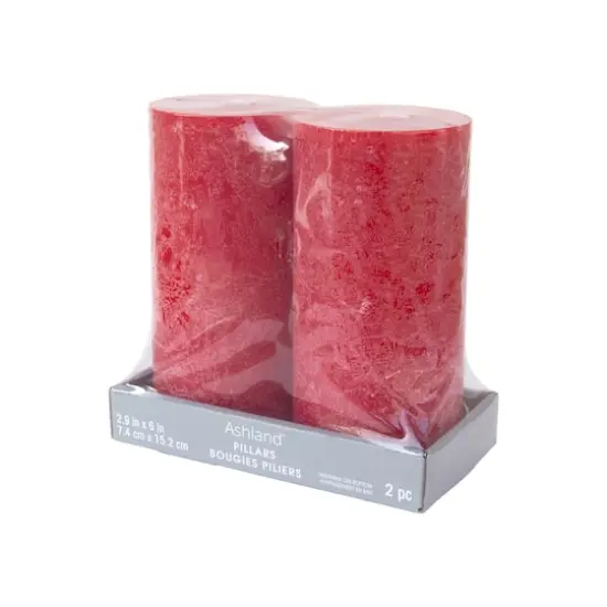 6" Red Pillar Candles, 2ct. by Ashland&reg; {5}
