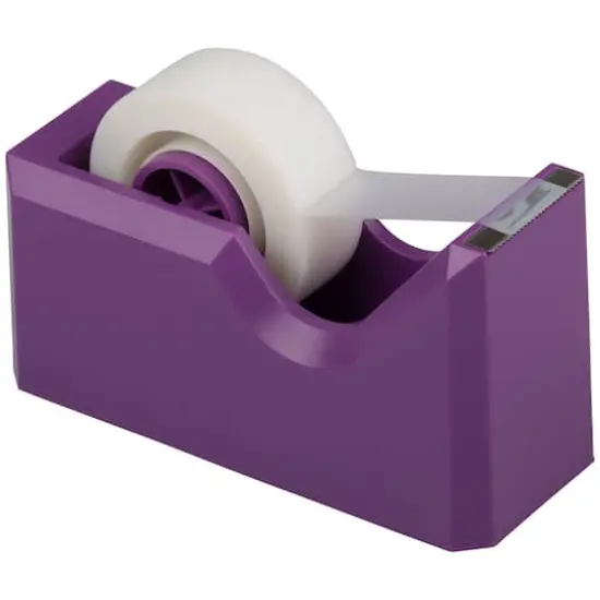 JAM Paper Stapler, Tape Dispenser & Pen Holder Trio Kit Purple {5}