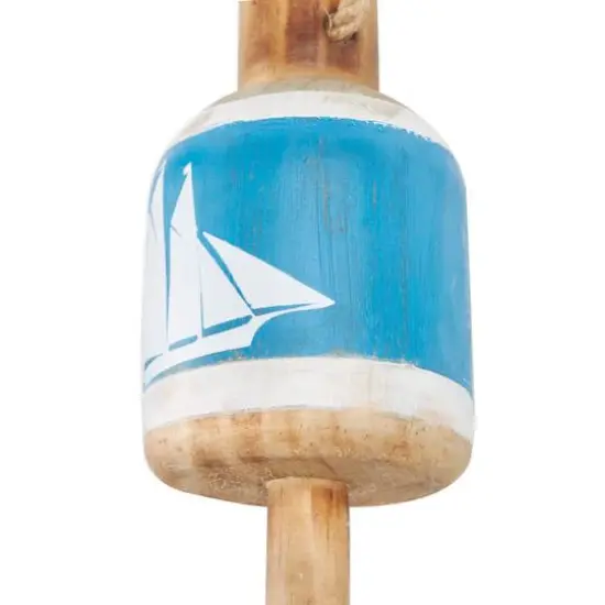 Blue & White Anchor, Sailboat & Ship Wheel Buoy Wall D&eacute;cor Set {8}