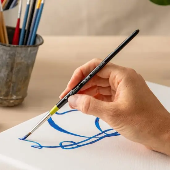 Golden Taklon Short Handle Round Brush by Artist's Loft&trade; Vienna  {4}