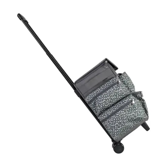 Everything Mary Gray & White Teacher Rolling Tote {2}