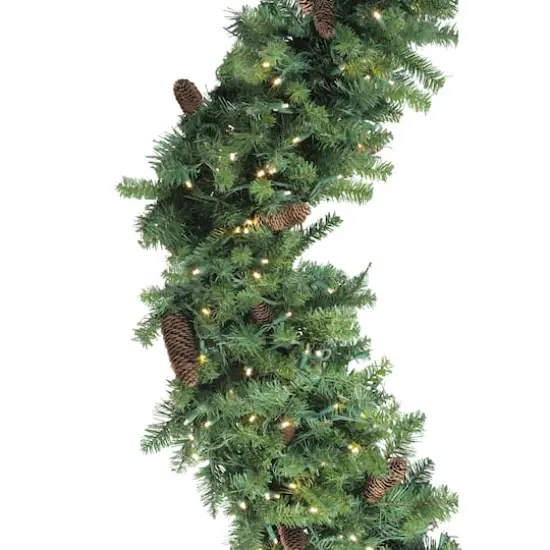 6ft. LED Dakota Pine Artificial Christmas Wreath {4}