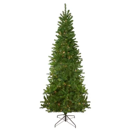 9ft. Pre-Lit Pencil Canadian Pine Artificial Christmas Tree, Clear Lights {1}