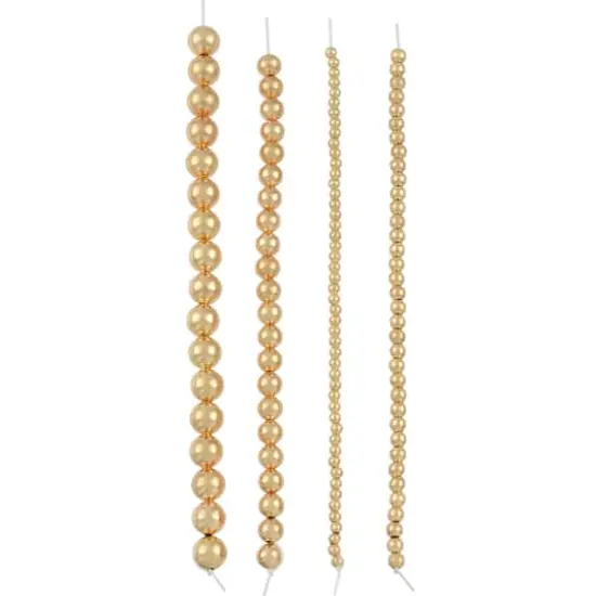 Gold Metal Round Beads Mix, by Bead Landing&trade; {4}