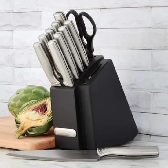 Farberware Edgekeeper 11-Piece Stainless Steel Knife Block Set {4}