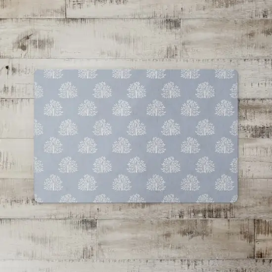 Blooming Bush Floor Mat Blue {3}