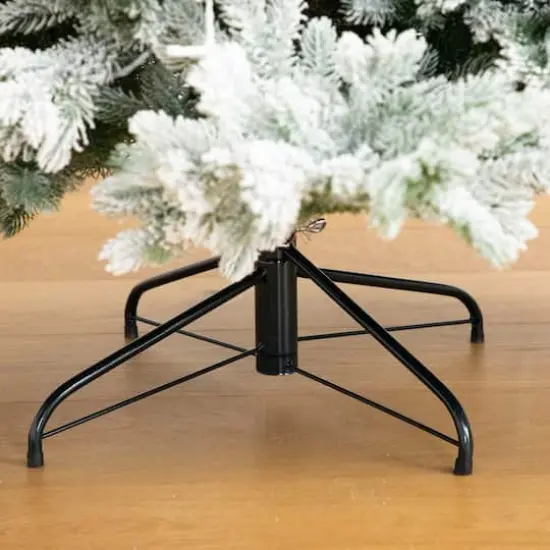 7.5ft. Pre-Lit Flocked California Spruce Artificial Christmas Tree, Color-Changing LED Lights {8}