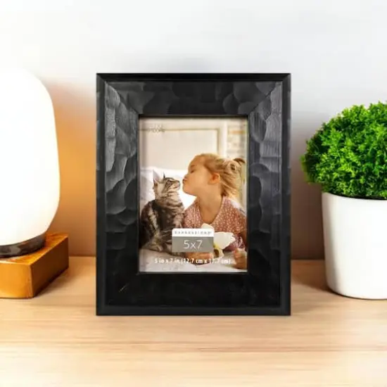 Expressions&trade; 5" x 7" Black Hammered Frame by Studio D&eacute;cor&reg; {1}