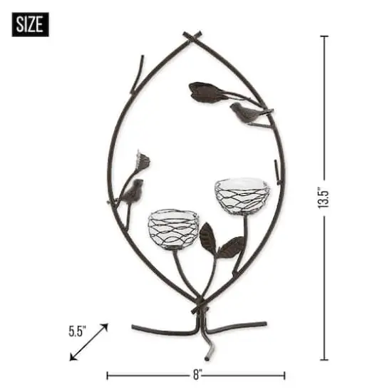 14" Harmony Birdies Tealight Holder {5}