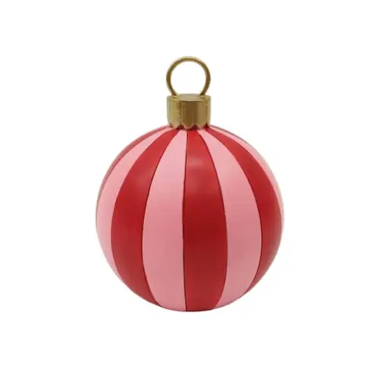 5" Striped Monogram Ball Ornament Tabletop D&eacute;cor by Ashland&reg; L {3}