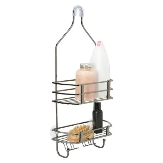 Bath Bliss Moderno Shower Caddy Onyx {1}