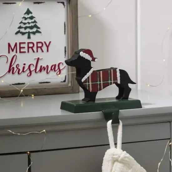 Glitzhome&reg; 6" Dachshund Stocking Holder {4}