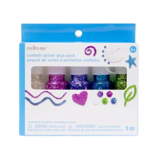Trendy Confetti Glitter Glue Pack by Creatology&trade; {4}