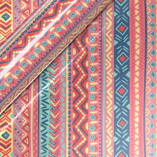 Siser&reg; EasyPatterns&reg; Plus Bohemian Stripes Heat Transfer Vinyl, 36" Pink 2 {1}