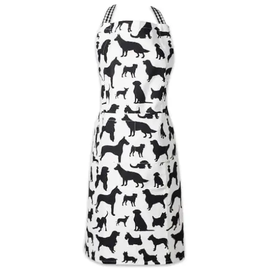 DII&reg; Dog Print Chef Apron Black {1}