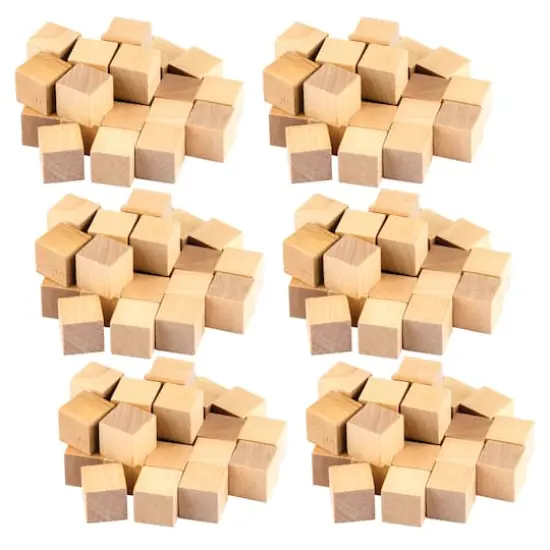 Teacher Created Resources STEM Basics Wooden Cubes, 6 packs of 25 {3}