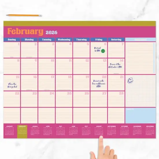 2026 Sherbet Large Desk Pad Monthly Blotter Calendar {3}