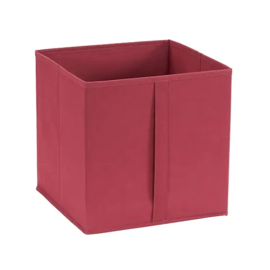 Household Essentials Storage Cubes with Vertical Handle, 6ct. Red {5}