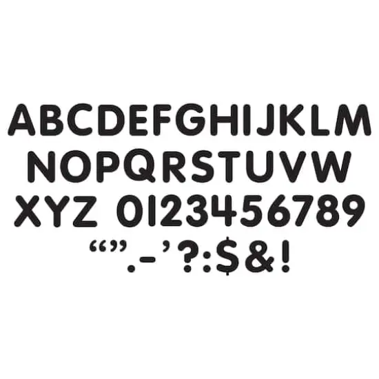 Trend Enterprises 1" STICK-EZE&reg; Stick-On Letters Jet Black {4}