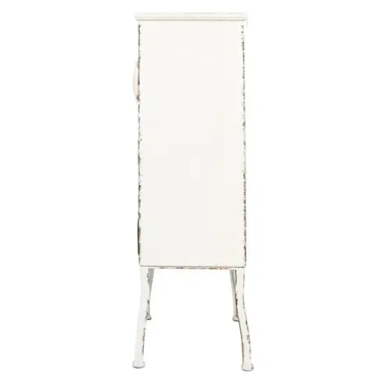 Hello Honey&reg; Antique White Rustic Farmhouse Storage Cabinet {9}