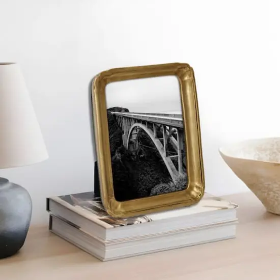 Treasured Finds 5" x 7" Gold Tray Tabletop Frame by Studio D&eacute;cor&reg; {7}
