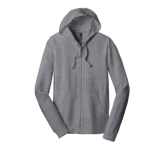 District&reg; Jersey Full-Zip Hoodie Dark Heather Grey {1}