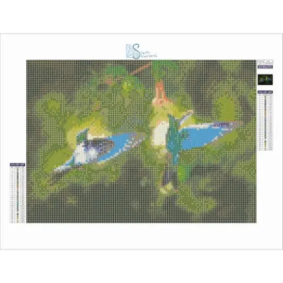 Sparkly Selections Hummingbirds Diamond Painting Kit, Round Diamonds {3}