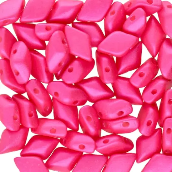 GemDUO&trade; 8mm 2-Hole Czech Glass Diamond Beads Tutti Fruitti {1}