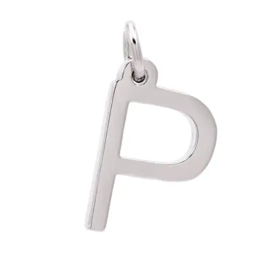 Sterling Silver Alphabet Charm by Bead Landing&trade; P {1}
