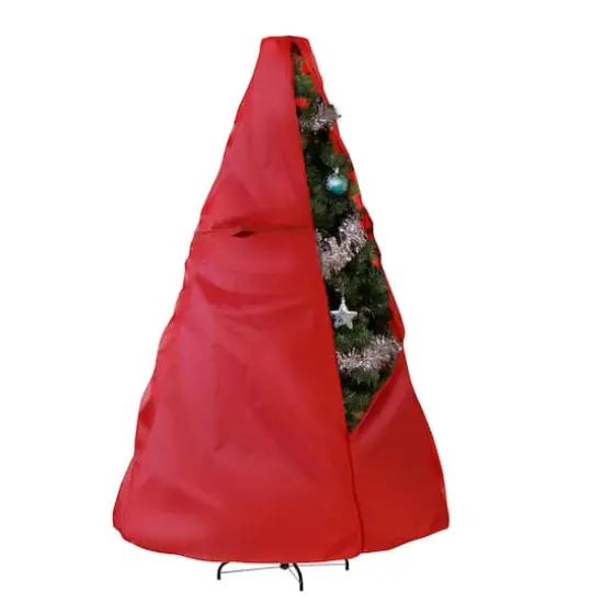 Honey Can Do 8ft. Red Upright Christmas Tree Storage Bag {1}