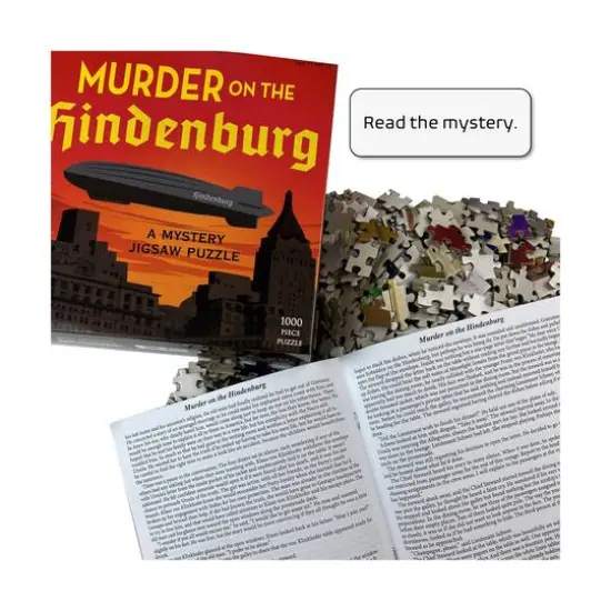 Murder on the Hindenburg Classic Mystery Jigsaw Puzzle: 1000 Pcs {6}