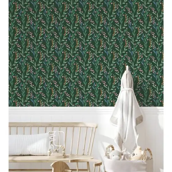 RoomMates Budding Branches Peel & Stick Wallpaper Green {7}