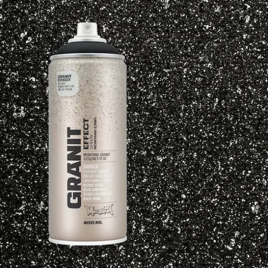 Montana&trade; Cans Granit Effect Spray Paint, 400mL Black {6}