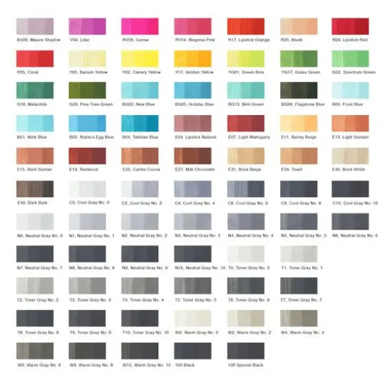 Copic&reg; Classic 72-Color Marker Set B {3}