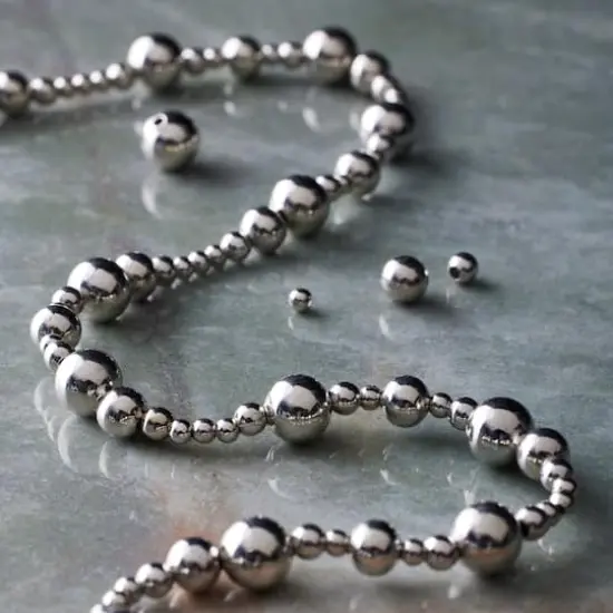 Rhodium Metal Round Beads Mix, by Bead Landing&trade; {3}