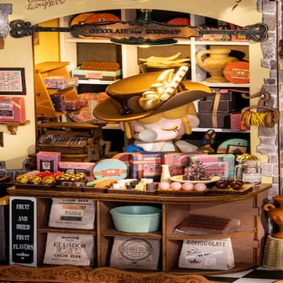 Rolife&reg; Henry's Chocolate DIY Miniature House Kit {3}